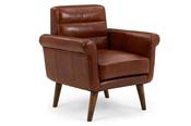 Brody Brown Leather Armchair image