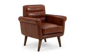 Brody Brown Leather Armchair image