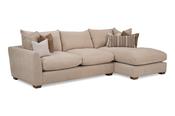 Chicago Cream Fabric Sofa - 3 Seater with Right Hand Facing Chaise image