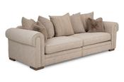 Sarah Cream Fabric Extra Large Sofa image