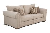 Sarah Cream Fabric Large Sofa image