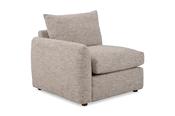 Luca Fabric One Arm Sofa Piece - Left Hand Facing