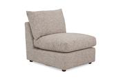 Luca Fabric Armless Sofa Piece image
