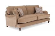 Shannon Brown Fabric Sofa - 3 Seater