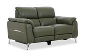 Taylor Green Leather 2 Seater Electric Recliner with Head Tilt image