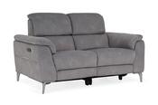 Taylor Grey Fabric 2 Seater Electric Recliner with Head Tilt image