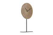 Texture Table Clock Brass 48cm image
