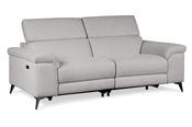 Toronto Grey Fabric 3 Seater Electric Recliner Sofa image