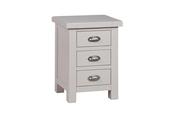 Toscana Grey 3 Drawer Bedside Table