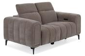 Trip Grey Fabric Electric Recliner Sofa - 2 Seater image