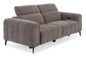 Trip Grey Fabric Electric Recliner Sofa - 3 Seater image