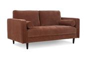 Turner Brown Fabric Sofa - 2 Seater image