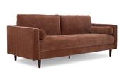 Turner Brown Fabric Sofa - 3 Seater image