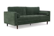 Turner Green Fabric Sofa - 3 Seater image