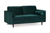 Turner Green Velvet 2 Seater Sofa image