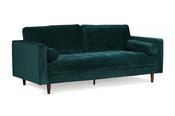 Turner Green Velvet 3 Seater Sofa image