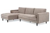 Turner Taupe Fabric Corner Sofa - Left Hand Facing image
