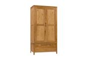 Valencia Oak 1 Drawer 2 Door Wardrobe image
