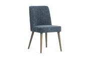 Venice Navy Dining Chair Grey Leg
