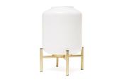White Glass Table Lamp image