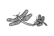 Wired Dragonfly Ornament Set
