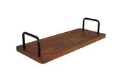 Wooden Tray with Iron Handle image
