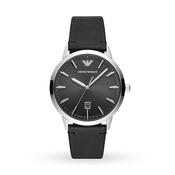 Emporio Armani Ruggero Watch - Steel &amp; Black image
