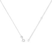 9ct. White Gold Box Chain (46cm) image