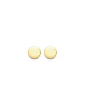 Yellow Gold Polished Button Stud Earrings image