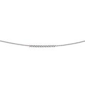 9ct. White Gold Diamond-Cut Curb Chain (46cm)