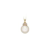 Freshwater Pearl &amp; Diamond Pendant image