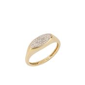 Yellow Gold &amp; Diamond Navette Ring image
