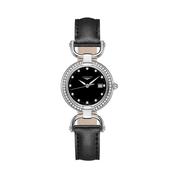 Longines Equestrian Collection – Diamond &amp; Black Strap Watch image