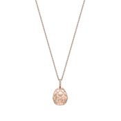 Fabergé Treillage Diamond &amp; Rose Gold Egg Necklace image