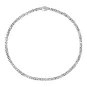 Bronzallure White Gold Popcorn Necklace image