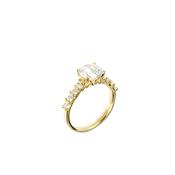 Bronzallure Riviera Golden Cubic Zirconia Solitaire Ring image