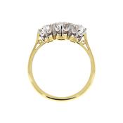 Versailles - 18ct. Yellow Gold 3-Stone Diamond Engagement Ring - 1.01cts / N