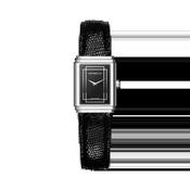 Herbelin Art Deco 1925 Steel Watch with Black Leather Strap image