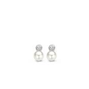 Ti Sento Pearl &amp; CZ Stud Earrings image