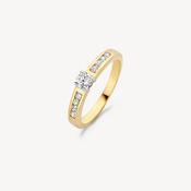 Blush Gold &amp; CZ Ring image