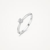 Blush 14ct. White Gold CZ Solitaire Ring image