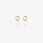Blush Ear Charms - Yellow Gold &amp; Swarovski Pearl image