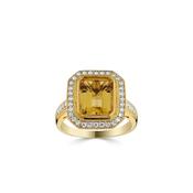 Citirine &amp; Diamond Dress Ring image