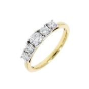 Graduated 5-Stone Diamond Eternity Ring - 0.73cts image