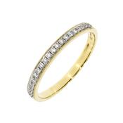 Gold Millgrain 20-Stone Diamond Eternity Ring image