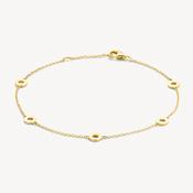 Blush Yellow Gold Chain Bracelet with Open Dots image