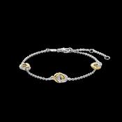 Ti Sento Two-Tone Infinity Charms Bracelet image