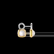 Ti Sento Ear Charms - Gold Square MOP image