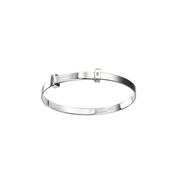 D for Diamond Silver Expanding Bangle image