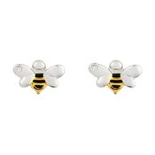 D for Diamond Bee Stud Earrings image